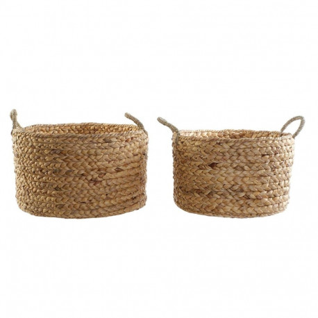 Basket set DKD Home Decor 51 x 51 x 30 cm Boho