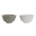 Блюдо DKD Home Decor Белый Серый Фарфор Vintage 12,5 x 12,5 x 6,5 cm 2 Предметы