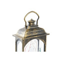 Apgaismojošs dekors DKD Home Decor Ziemassvētki Melns Bronza (7 x 4 x 13,5 cm) (3 gb.)