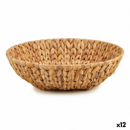 Centerpiece Gift Decor SF29097S SF29097S Brown Metal Water hyacinth 34 x 9 x 34 cm (12 Units)