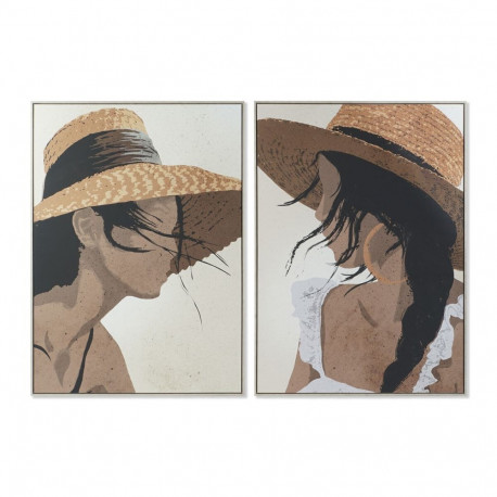 Maal DKD Home Decor 104 x 4,5 x 143,5 cm Kübar Kaasaegne (2 Ühikut)