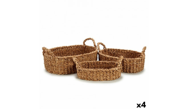 Korvide Komplekt Gift Decor BDH-59 BDH-59 Pruun Merevetikad 750 ml 1,5 L 3 L Käepidemetega (4 Ühikut