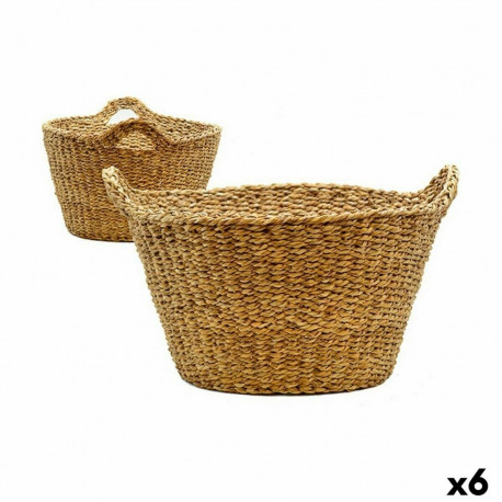 Корзина С ручками Коричневый 45 L 43 x 26 x 37 cm (6 штук)