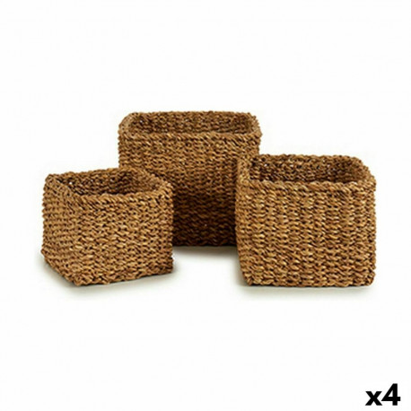 Set of Baskets Gift Decor BDH-05 BDH-05 Brown Marine algae 3 L 7 L 13 L (4 Units)