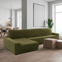 Cover for chaise longue with long left arm Sofaskins NIAGARA 210 - 340 cm - Coral