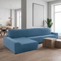 Cover for chaise longue with long left arm Sofaskins NIAGARA 210 - 340 cm - Coral