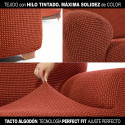 Cover for chaise longue with long left arm Sofaskins NIAGARA 210 - 340 cm - Coral
