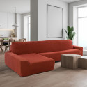 Cover for chaise longue with long left arm Sofaskins NIAGARA 210 - 340 cm - Coral