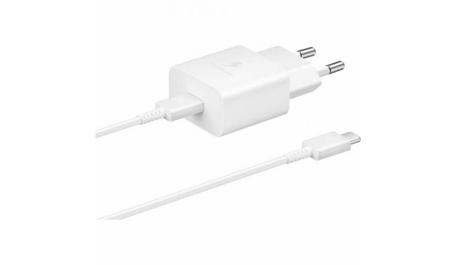 Seinalaadija + USB C kaabel Samsung EP-T1510XWE Valge 15 W