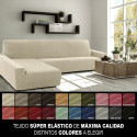 Cover for chaise longue with long left arm Sofaskins NIAGARA 210 - 340 cm - Coral