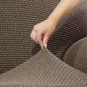 Cover for chaise longue with long left arm Sofaskins NIAGARA 210 - 340 cm - Coral