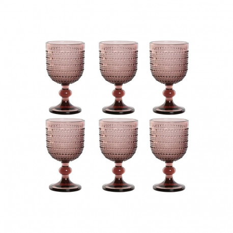 Набор рюмок Home ESPRIT Розовый Стеклянный 240 ml (6 штук)