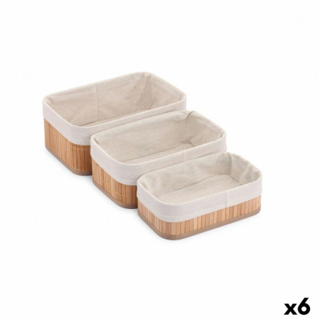 Korvide Komplekt Confortime Naturaalne Bambus (3 Tükid, osad) (6 Ühikut)