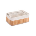 Set of Baskets Confortime Natural Bamboo (3 Pieces) (6 Units) Set of Baskets Confortime Natural Bamboo (3 Pieces) (6 Units)