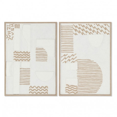Glezna Home ESPRIT Abstrakts Urbāns 50 x 3 x 70 cm (2 gb.)