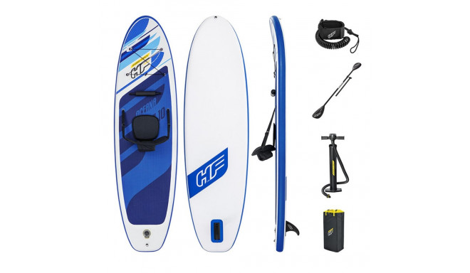 Inflatable Paddle Surf Board with Accessories Bestway Hydro-Force Multicolour 305 x 84 x 12 cm