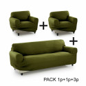 Dīvāna pārvalks Sofakover Pocket Trio Romeo 3 gb. - Lins