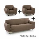 Dīvāna pārvalks Sofakover Pocket Trio Romeo 3 gb. - Lins