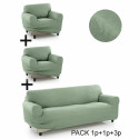 Sofa Cover Sofakover Pocket Trio Romeo 3 Units - Linen