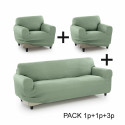 Dīvāna pārvalks Sofakover Pocket Trio Romeo 3 gb. - Lins