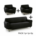 Sofa Cover Sofakover Pocket Trio Romeo 3 Units - Linen
