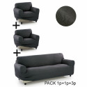 Dīvāna pārvalks Sofakover Pocket Trio Romeo 3 gb. - Lins