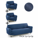 Dīvāna pārvalks Sofakover Pocket Trio Romeo 3 gb. - Lins