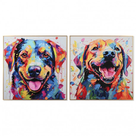 Maal Home ESPRIT Kaasaegne Koer 80 x 3 x 80 cm (2 Ühikut)