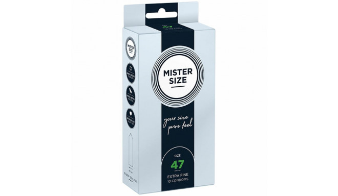 Kondoomid Mister Size 04136400000 Ekstra peen (47 mm)