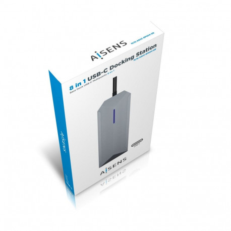 USB-jaotur Aisens ASUC-8P004-GR Hall 100 W 4K Ultra HD