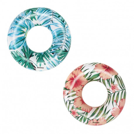 Täispuhutav ujuk Bestway Palmipuu Ø 119 cm Sinine