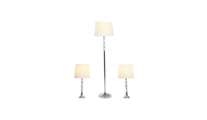 Grīdas lampa Home ESPRIT Balts Sudrabains 50 W 220 V 35 x 35 x 150 cm (3 Daudzums)