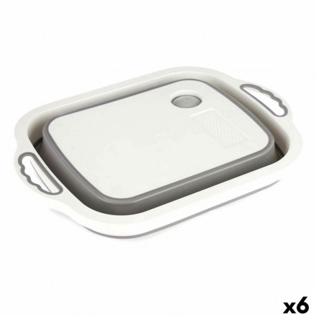 Cutting board Kinvara Z-017 Z-017 White Grey 29,8 x 5 x 40 cm (6 Units)