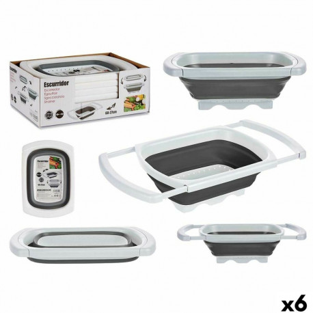 Strainer Kinvara CH43223-4 CH43223-4 White Grey polypropylene TPR 60 x 26 x 12 cm 39,5 x 4,5 x 26 cm