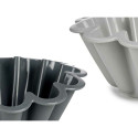 Baking Mould Kinvara HH477 Light grey Dark grey Silicone 1,5 L 24,5 x 10 x 24,5 cm (6 Units)
