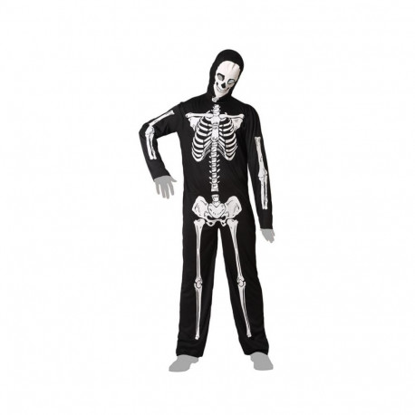 Costume for Adults Black Skeleton M/L