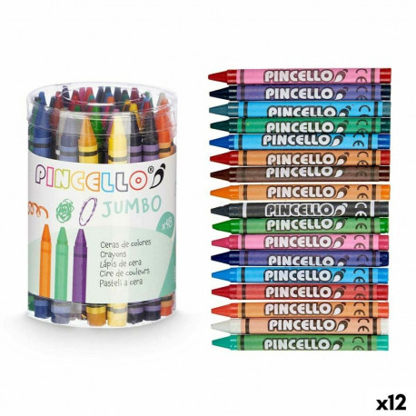 Coloured crayons Pincello 45936 45936 (12 Units)