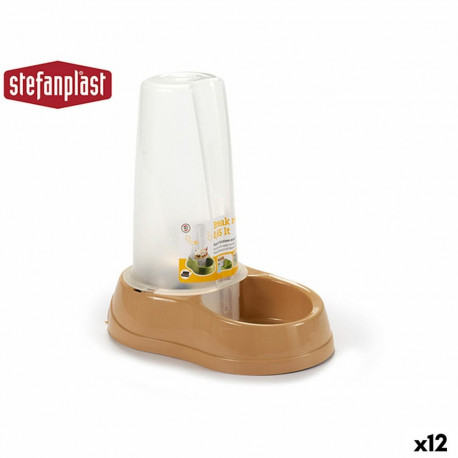 Pet feeding dish Stefanplast 04093 04093 Beige Plastic 650 ml 12 x 19,5 x 19 cm (12 Units)