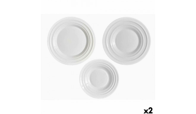 Dinnerware Set Vivalto F-LGCP105-75-85 F-LGCP105-75-85 White Opaline glass (2 Units)