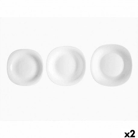 Dinnerware Set Vivalto F-LFP95-85-90 F-LFP95-85-90 White Opaline glass (2 Units)