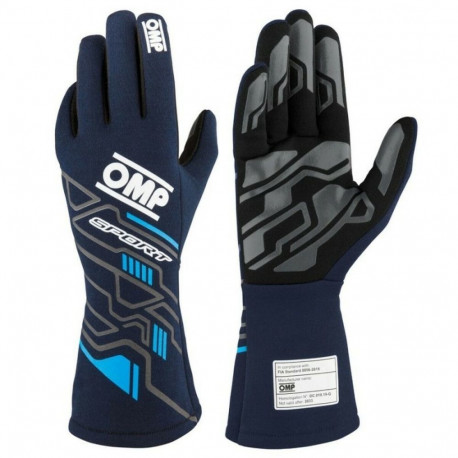 Karting Gloves OMP MY2025 Sinine Meresinine FIA 8856-2018 - L