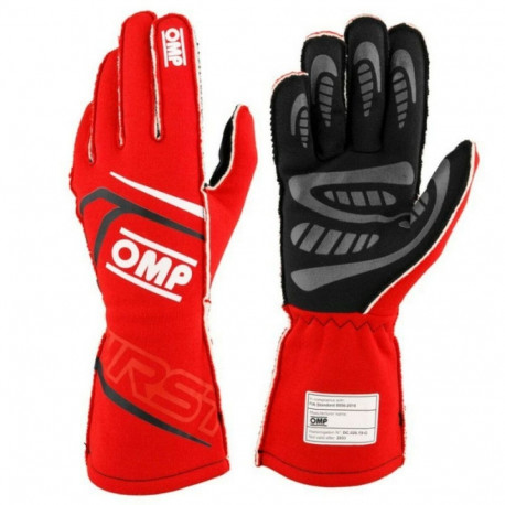 Karting Gloves OMP MY2025 Punane FIA 8856-2018 - S