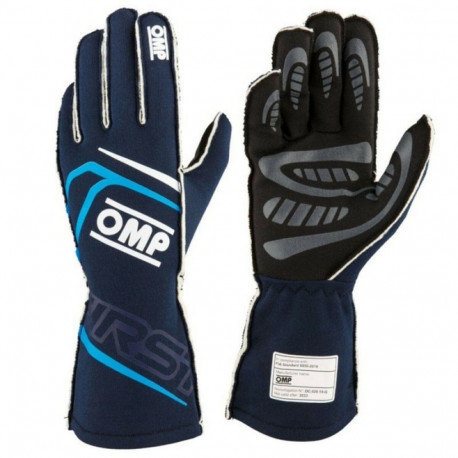 Karting Gloves OMP MY2025 Blue Navy Blue FIA 8856-2018 - S