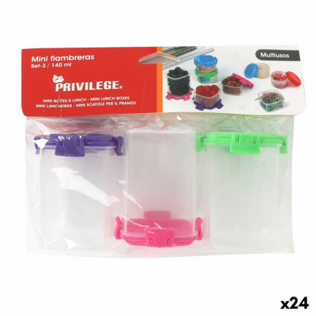 Kahekordne reguleerimissüsteem Privilege 140 ml 6,8 x 5 x 5 cm 3 Tükid, osad (24 Ühikut)