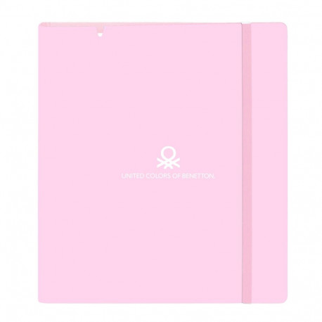 Ring binder Benetton Unique Pink Turquoise 27 X 32 X 4 cm