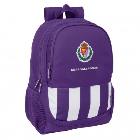 Kooliseljakott Real Valladolid C.F. Valge Lilla 32 x 44 x 16 cm