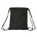 Backpack with Strings BlackFit8 Old school Black Grey 35 x 40 x 1 cm