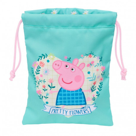 Lõunasöögikarp Peppa Pig Pretty flowers Kollane Mündiroheline