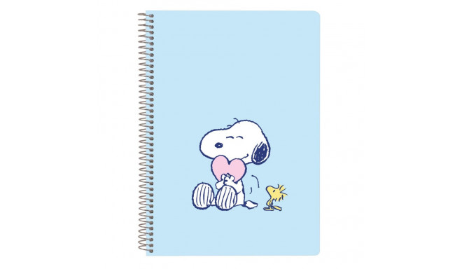 Piezīmju Grāmata Snoopy Love Zils A5 80 Loksnes