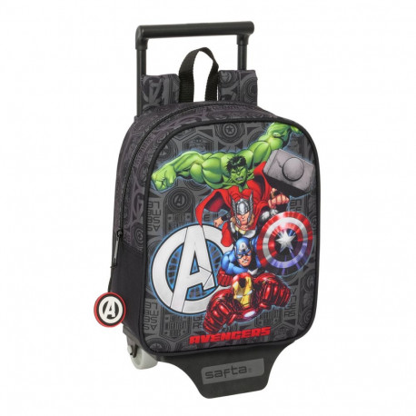Ratastega koolikott The Avengers Vendetta Must 22 x 27 x 10 cm